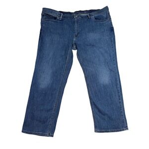 Levi's 541 Athletic Fit Stretch Jeans Mens Blue Wash Size 50x30
